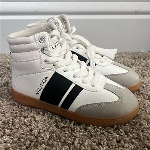 Nautica Kids Sneakers - White, Black, and Gray